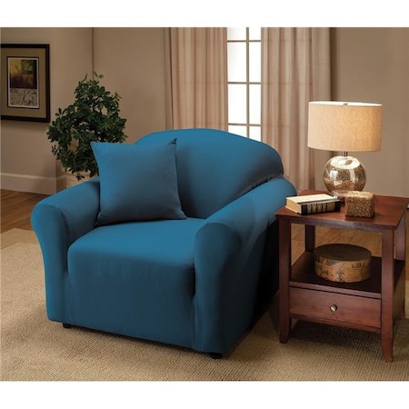 Madison Industries Madison JER-CHAIR-CB Stretch Jersey Chair Slipcover; Colbalt Blue JER-CHAIR-CB
